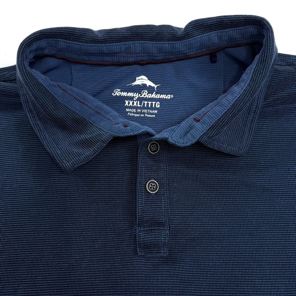 Tommy Bahama Other - Tommy Bahama Mens XXXL Polo Shirt Navy Blue Tencel Modal ST226187RA 3XL